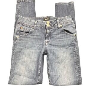 Hudson Jeans Womens 27 Blue Skinny Mid Rise Stretch Denim Pants Comfy Stylish